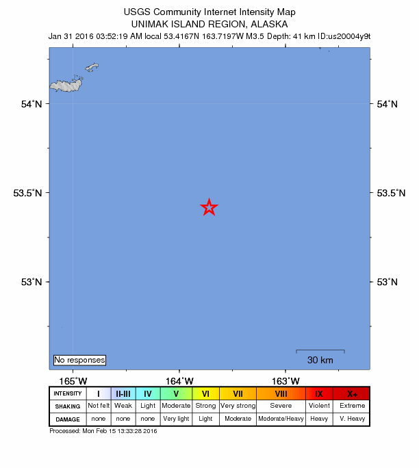 Did You Feel It? map: shaking reported by the public