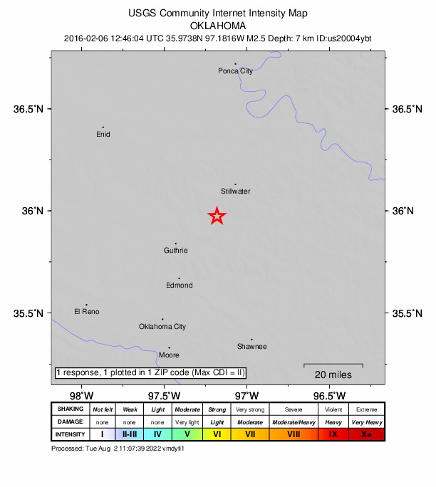 Did You Feel It? map: shaking reported by the public