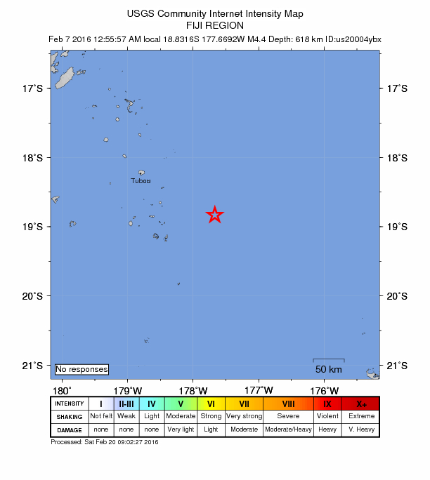 Did You Feel It? map: shaking reported by the public