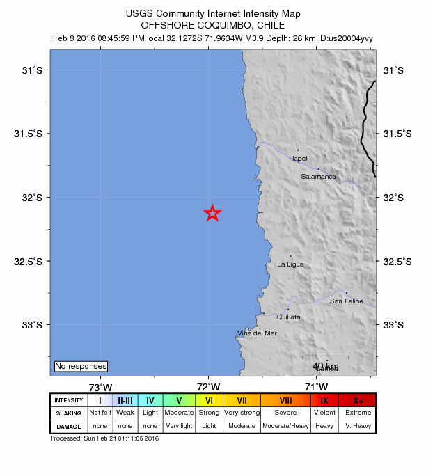 Did You Feel It? map: shaking reported by the public