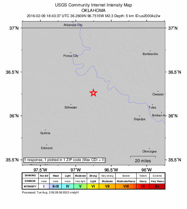 Did You Feel It? map: shaking reported by the public