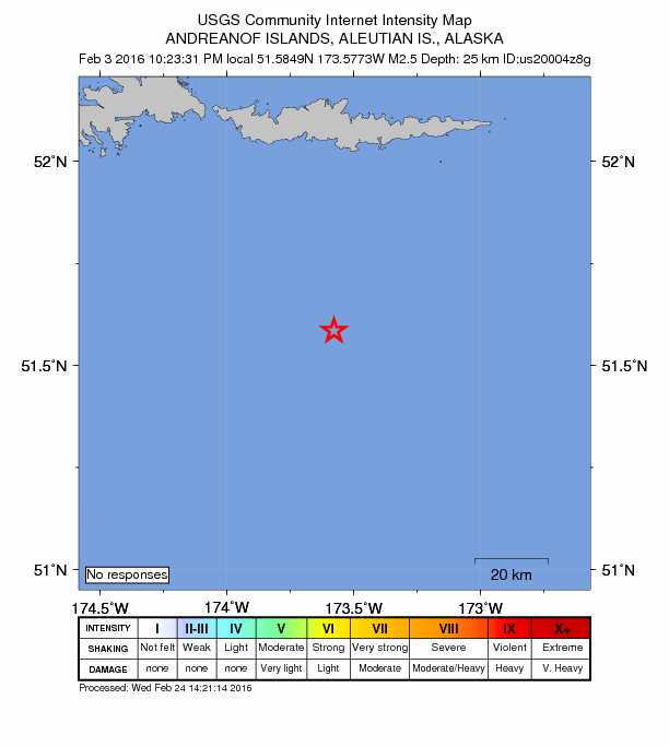 Did You Feel It? map: shaking reported by the public