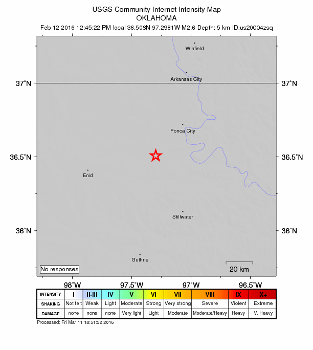 Did You Feel It? map: shaking reported by the public