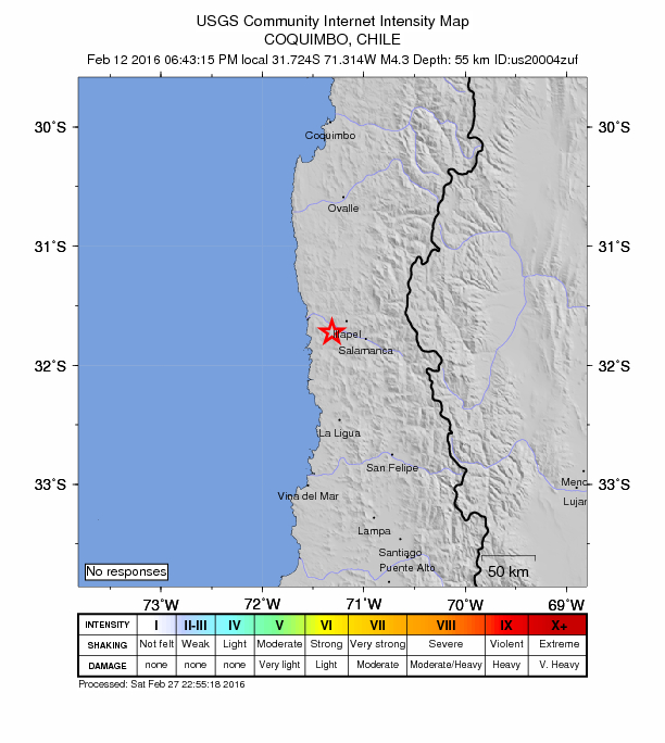 Did You Feel It? map: shaking reported by the public