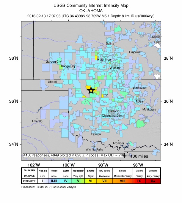 Did You Feel It? map: shaking reported by the public