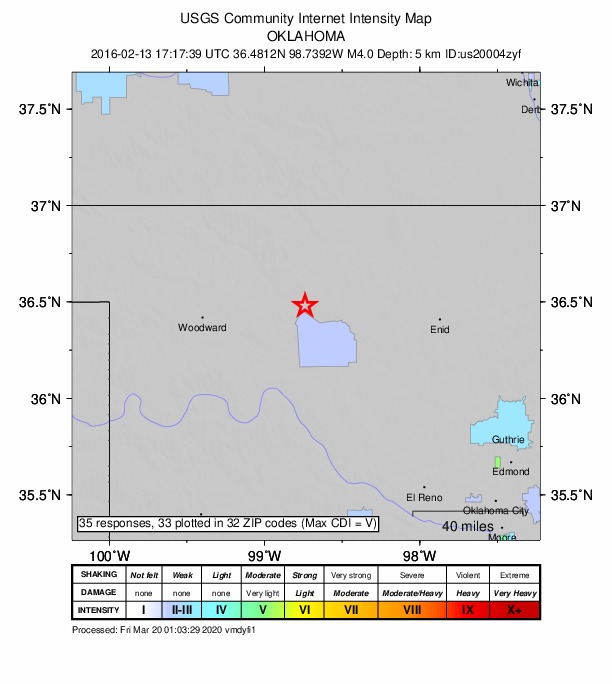 Did You Feel It? map: shaking reported by the public