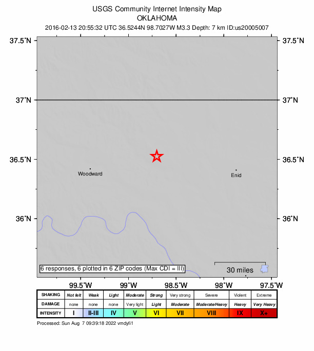 Did You Feel It? map: shaking reported by the public