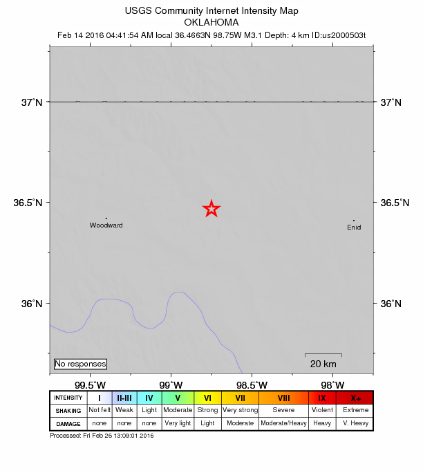Did You Feel It? map: shaking reported by the public
