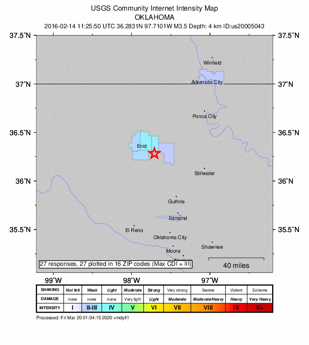 Did You Feel It? map: shaking reported by the public
