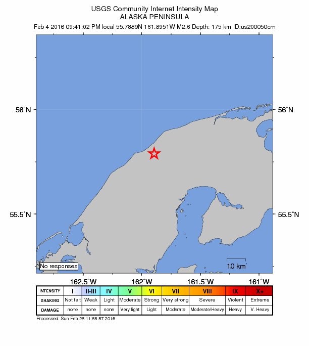 Did You Feel It? map: shaking reported by the public