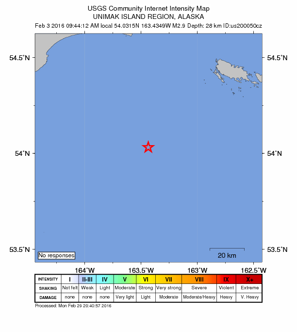 Did You Feel It? map: shaking reported by the public