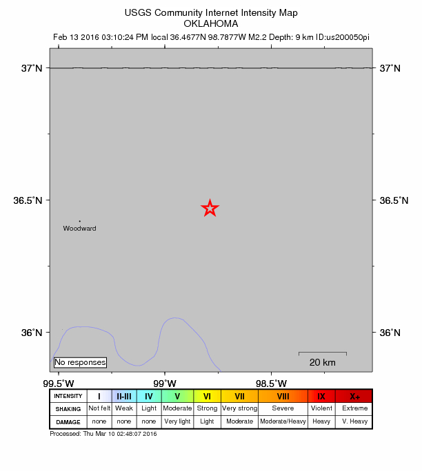 Did You Feel It? map: shaking reported by the public