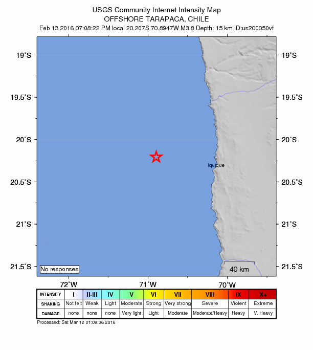 Did You Feel It? map: shaking reported by the public