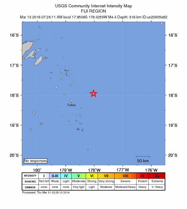Did You Feel It? map: shaking reported by the public