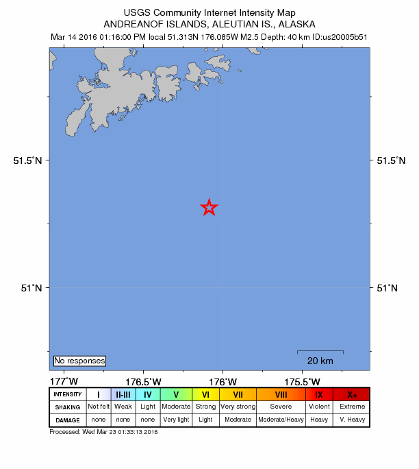 Did You Feel It? map: shaking reported by the public