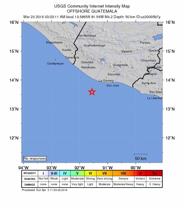Did You Feel It? map: shaking reported by the public