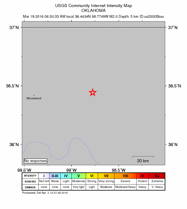 Did You Feel It? map: shaking reported by the public