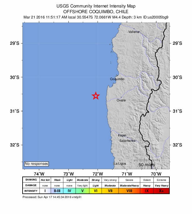 Did You Feel It? map: shaking reported by the public