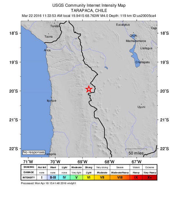 Did You Feel It? map: shaking reported by the public