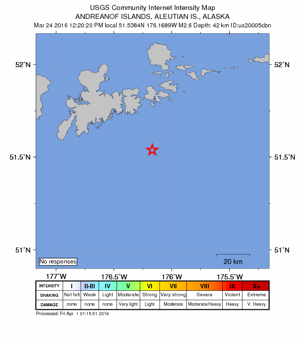 Did You Feel It? map: shaking reported by the public