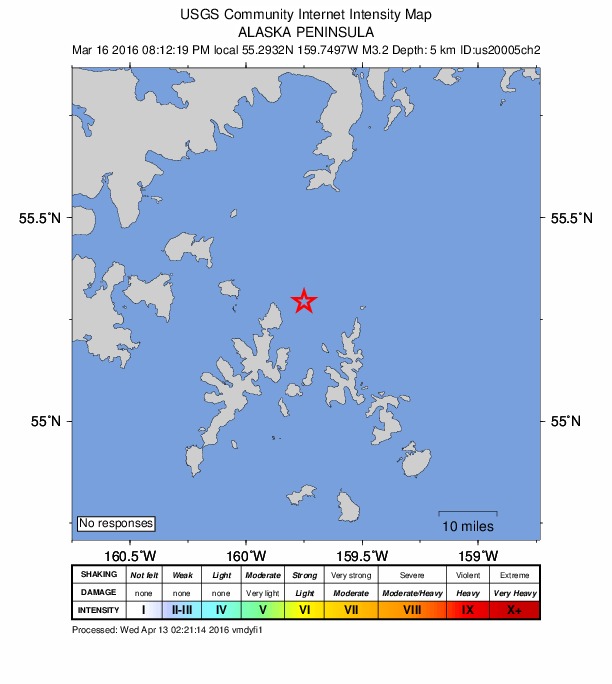 Did You Feel It? map: shaking reported by the public