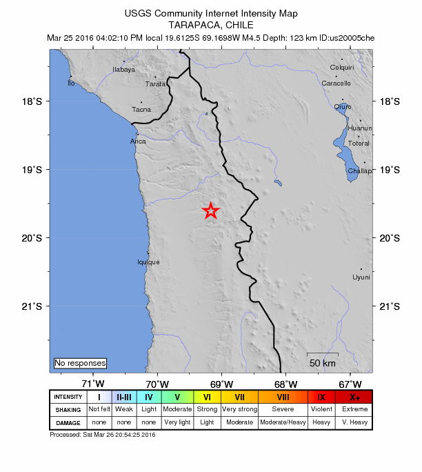 Did You Feel It? map: shaking reported by the public
