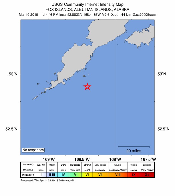 Did You Feel It? map: shaking reported by the public