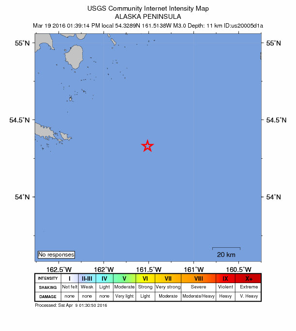 Did You Feel It? map: shaking reported by the public