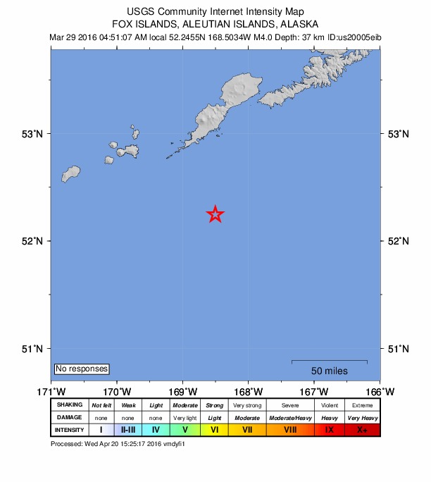 Did You Feel It? map: shaking reported by the public