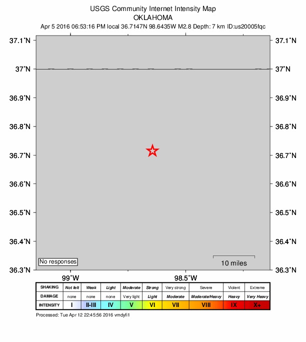 Did You Feel It? map: shaking reported by the public