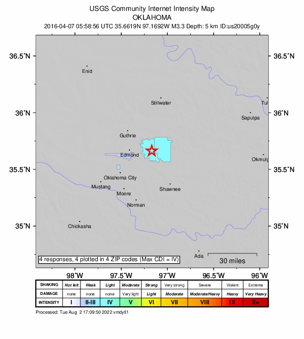 Did You Feel It? map: shaking reported by the public