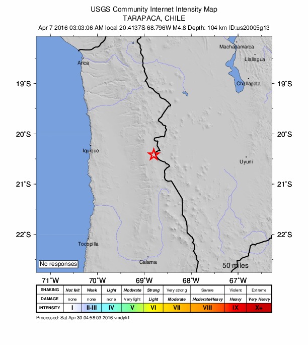 Did You Feel It? map: shaking reported by the public