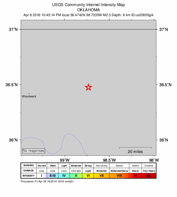 Did You Feel It? map: shaking reported by the public
