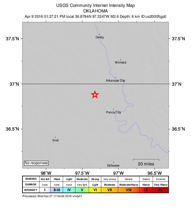 Did You Feel It? map: shaking reported by the public