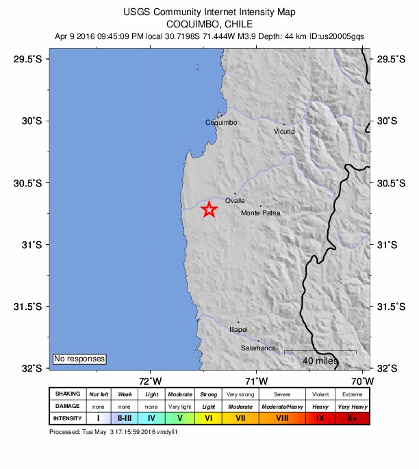 Did You Feel It? map: shaking reported by the public