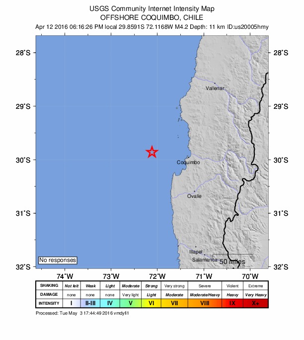 Did You Feel It? map: shaking reported by the public