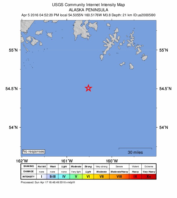 Did You Feel It? map: shaking reported by the public