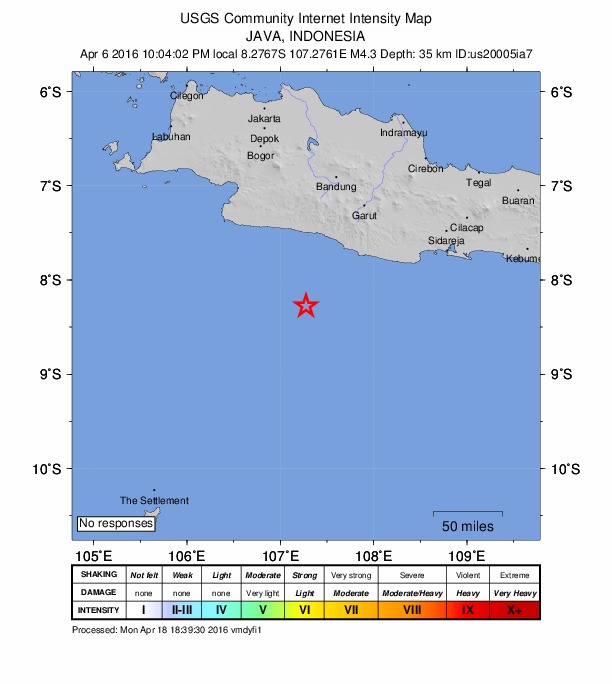 Did You Feel It? map: shaking reported by the public
