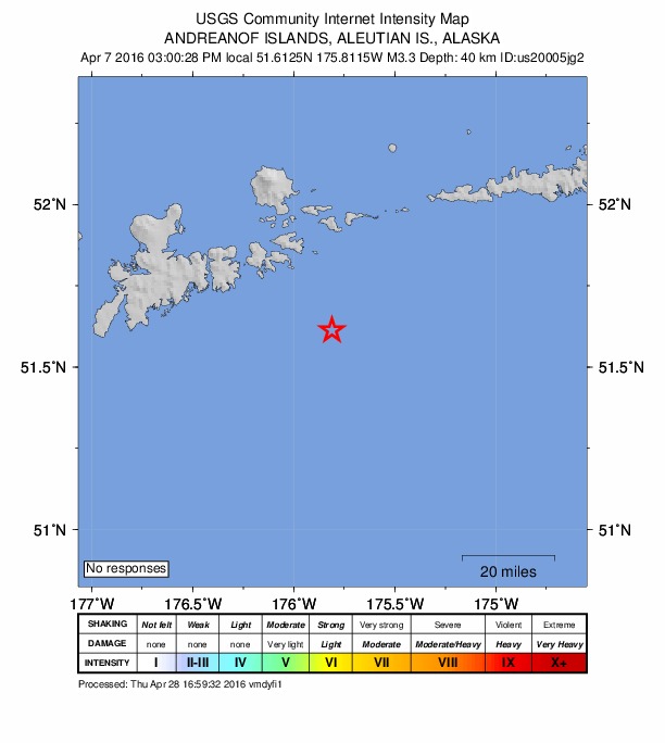 Did You Feel It? map: shaking reported by the public