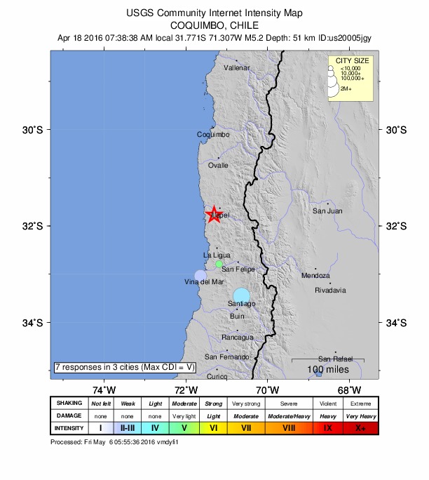 Did You Feel It? map: shaking reported by the public