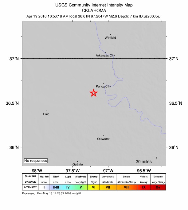 Did You Feel It? map: shaking reported by the public