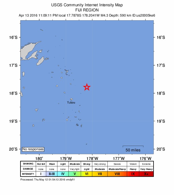 Did You Feel It? map: shaking reported by the public
