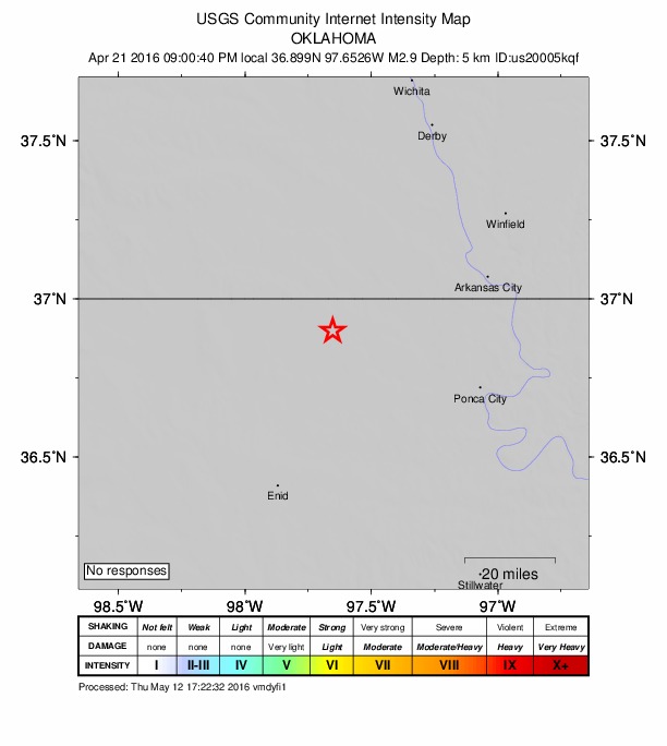 Did You Feel It? map: shaking reported by the public