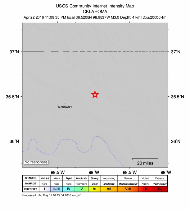 Did You Feel It? map: shaking reported by the public