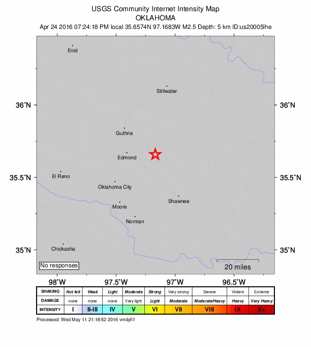 Did You Feel It? map: shaking reported by the public