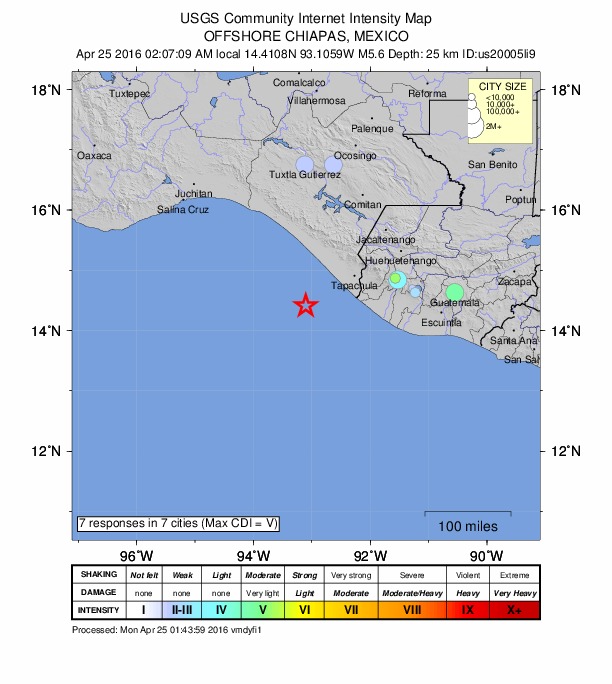 Did You Feel It? map: shaking reported by the public
