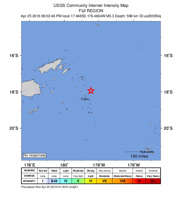 Did You Feel It? map: shaking reported by the public