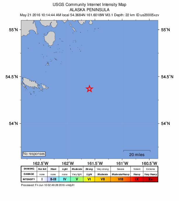 Did You Feel It? map: shaking reported by the public