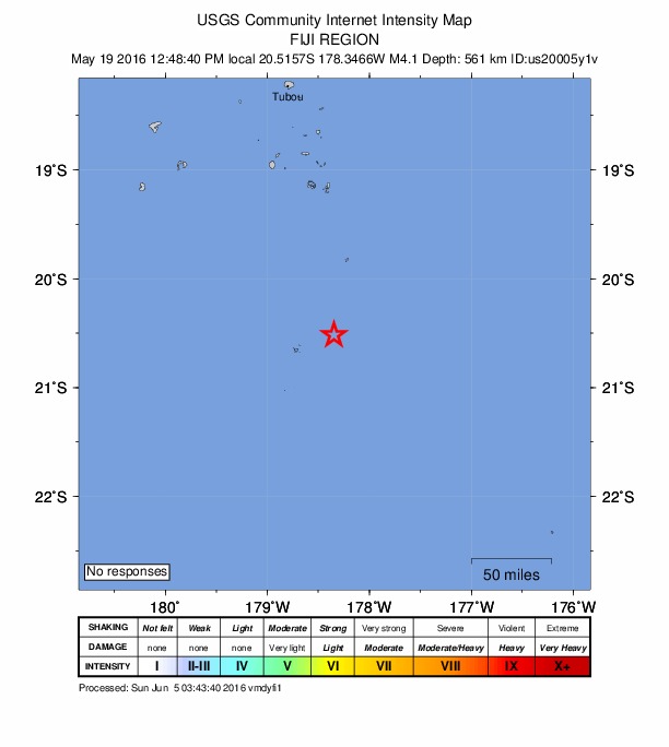 Did You Feel It? map: shaking reported by the public