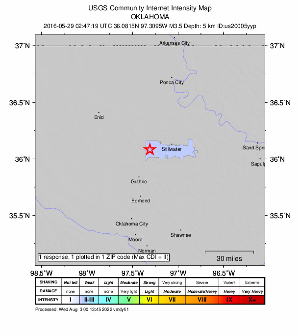 Did You Feel It? map: shaking reported by the public